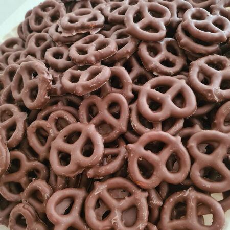 Pretzel con chocolate